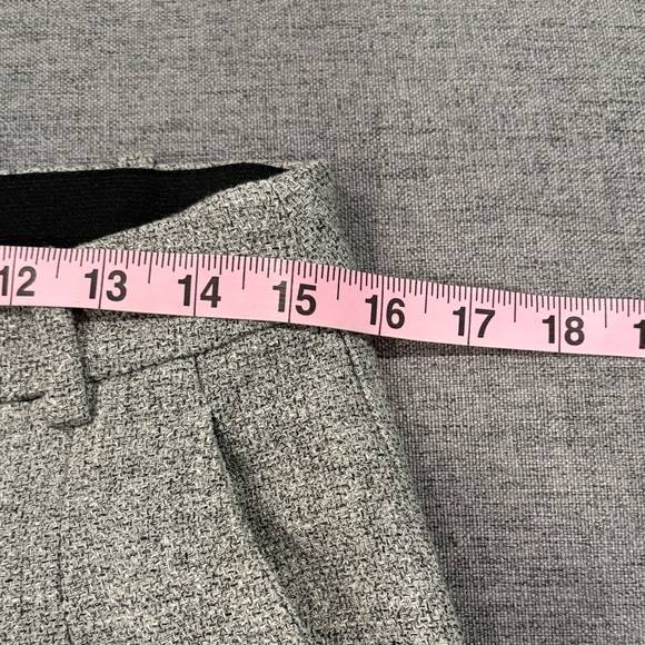 H&M Gray Tweed Double Pleated Wide Leg Trousers - Picture 10 of 13